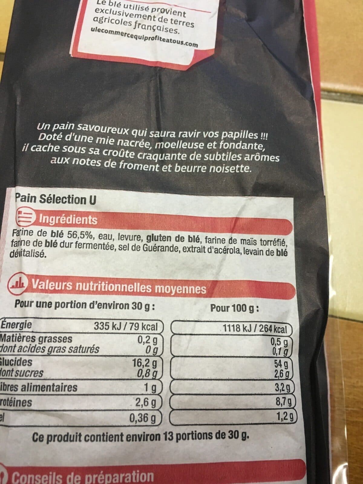 Open Food Facts Pain selection packshot
