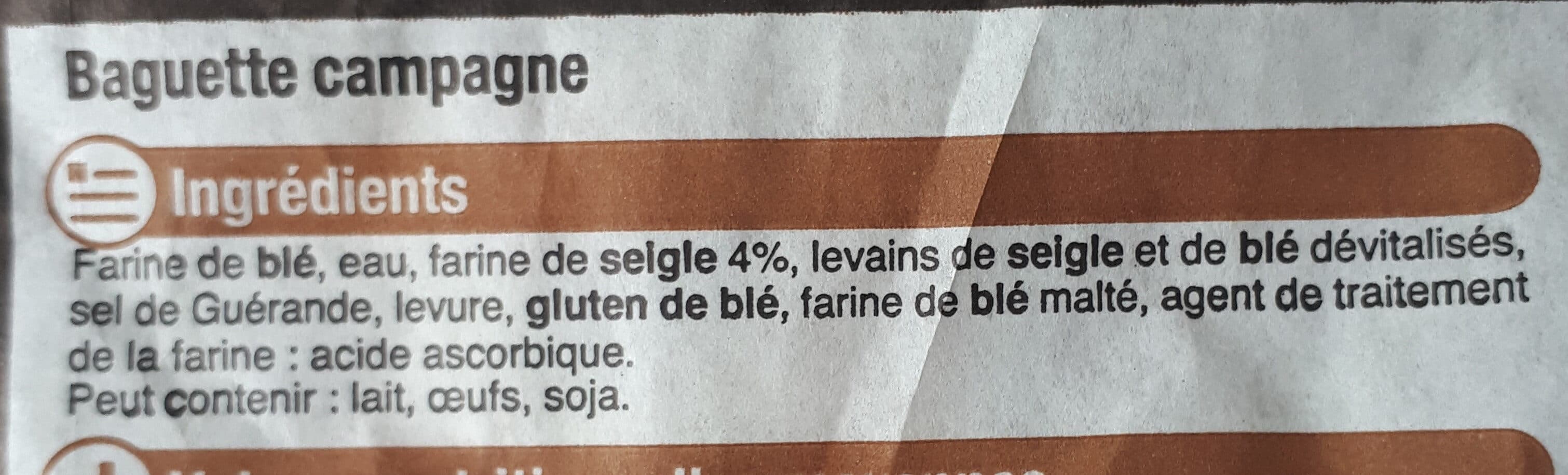 U Baguette de campagne packshot