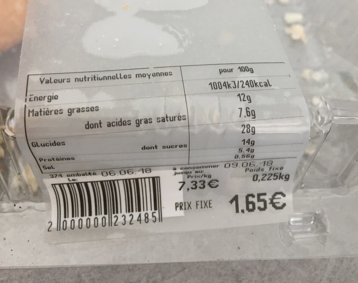 Open Food Facts Chouquettes packshot