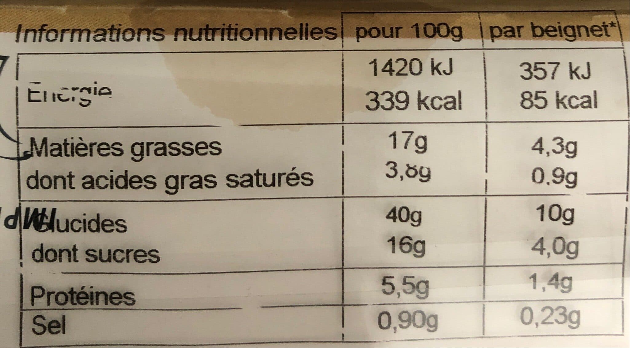 Open Food Facts Petits beignets pomme x8 packshot