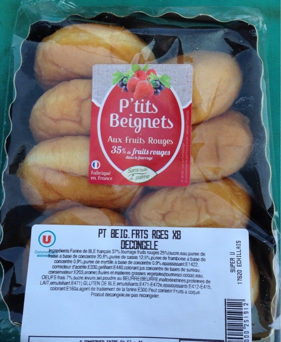 Open Food Facts P'tits Beignets aux fruits rouges packshot