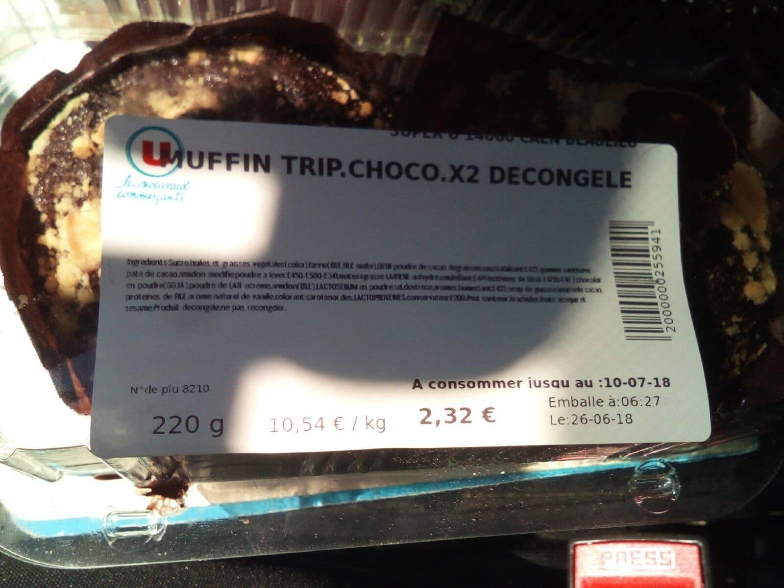 Open Food Facts Muffin trip choco u packshot