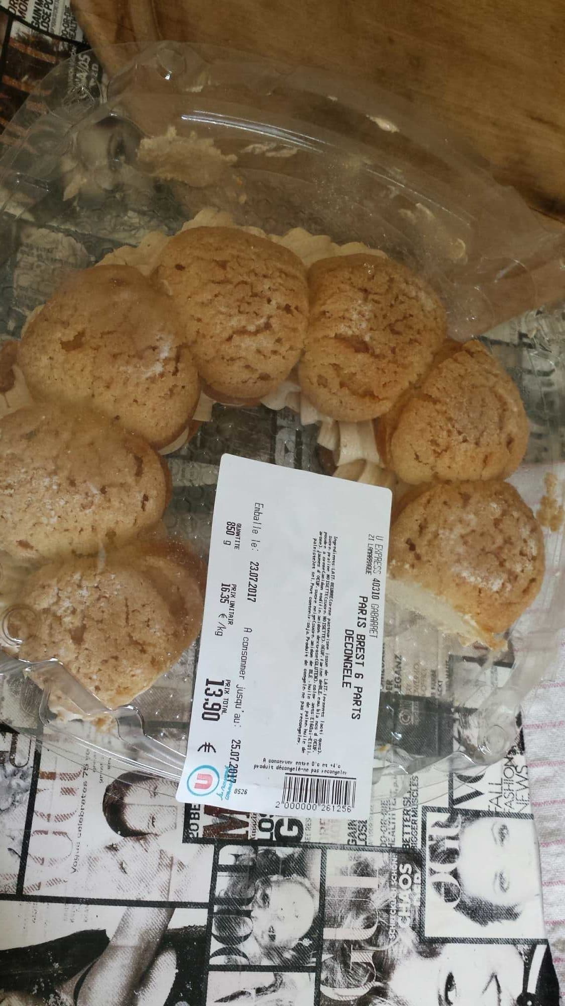 Sélection U Paris Brest 6 Parts Décongelé packshot