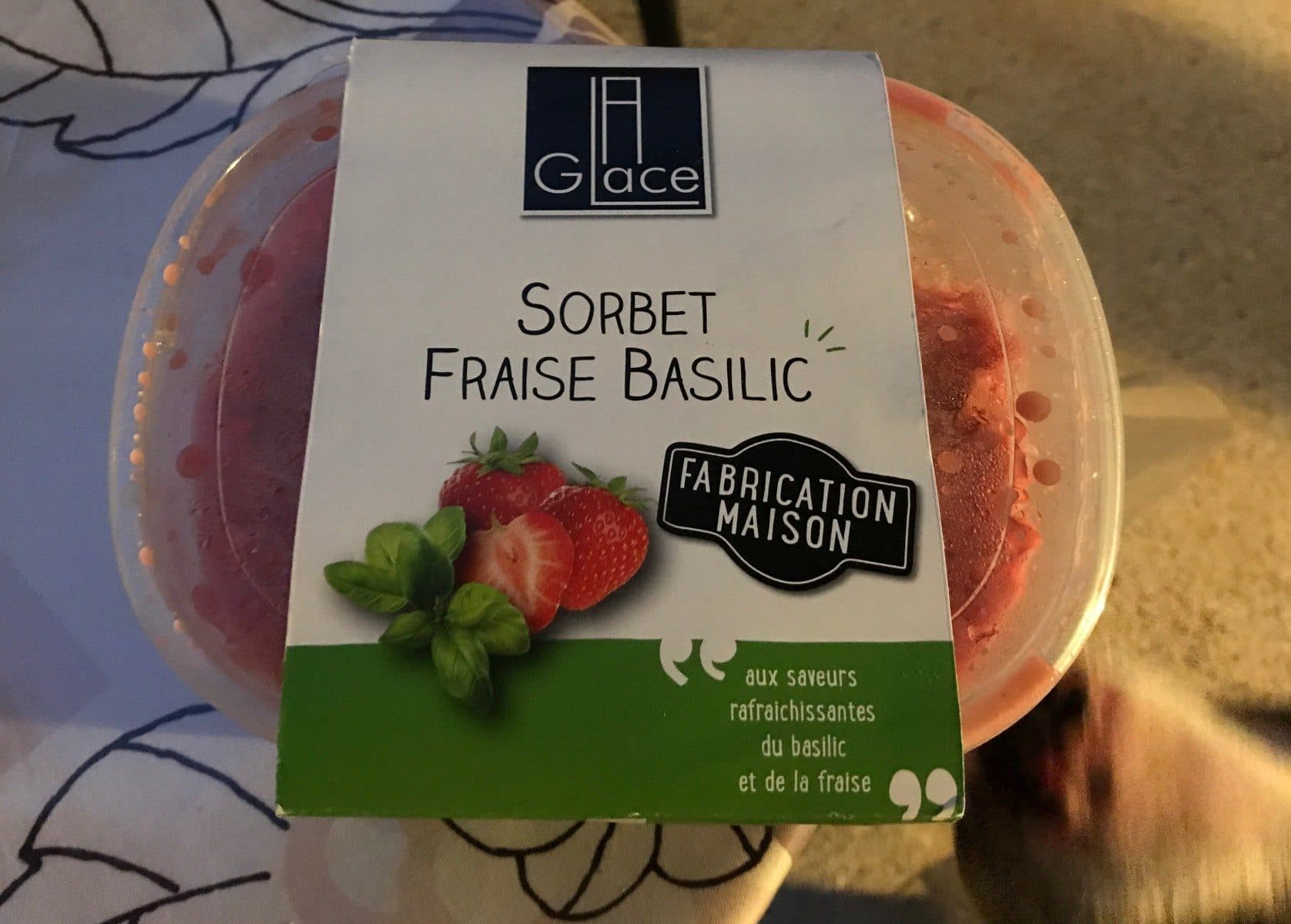Open Food Facts Sobert fraise basilic packshot