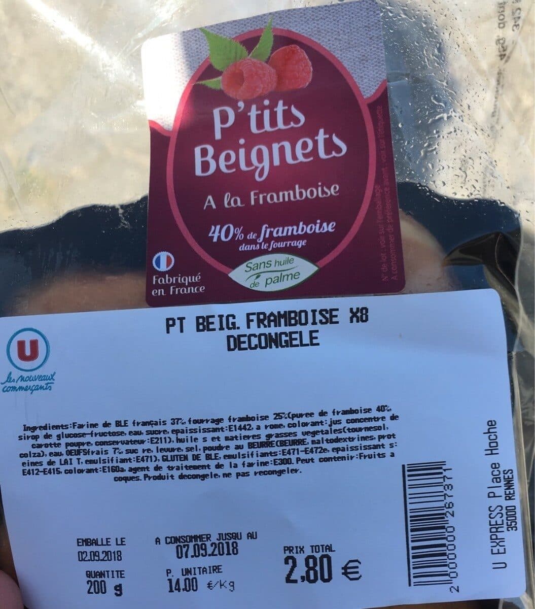 Le P'tit Belge beignets franboises packshot
