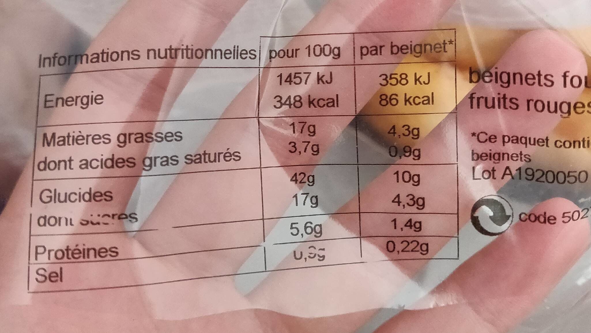 Le P'tit Belge beignets franboises packshot