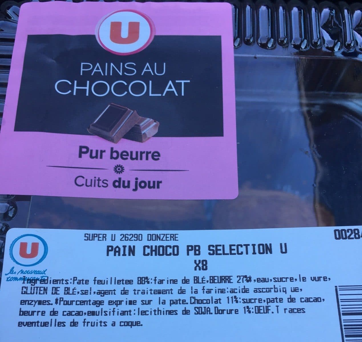 u Pains au chocolat x 8 packshot