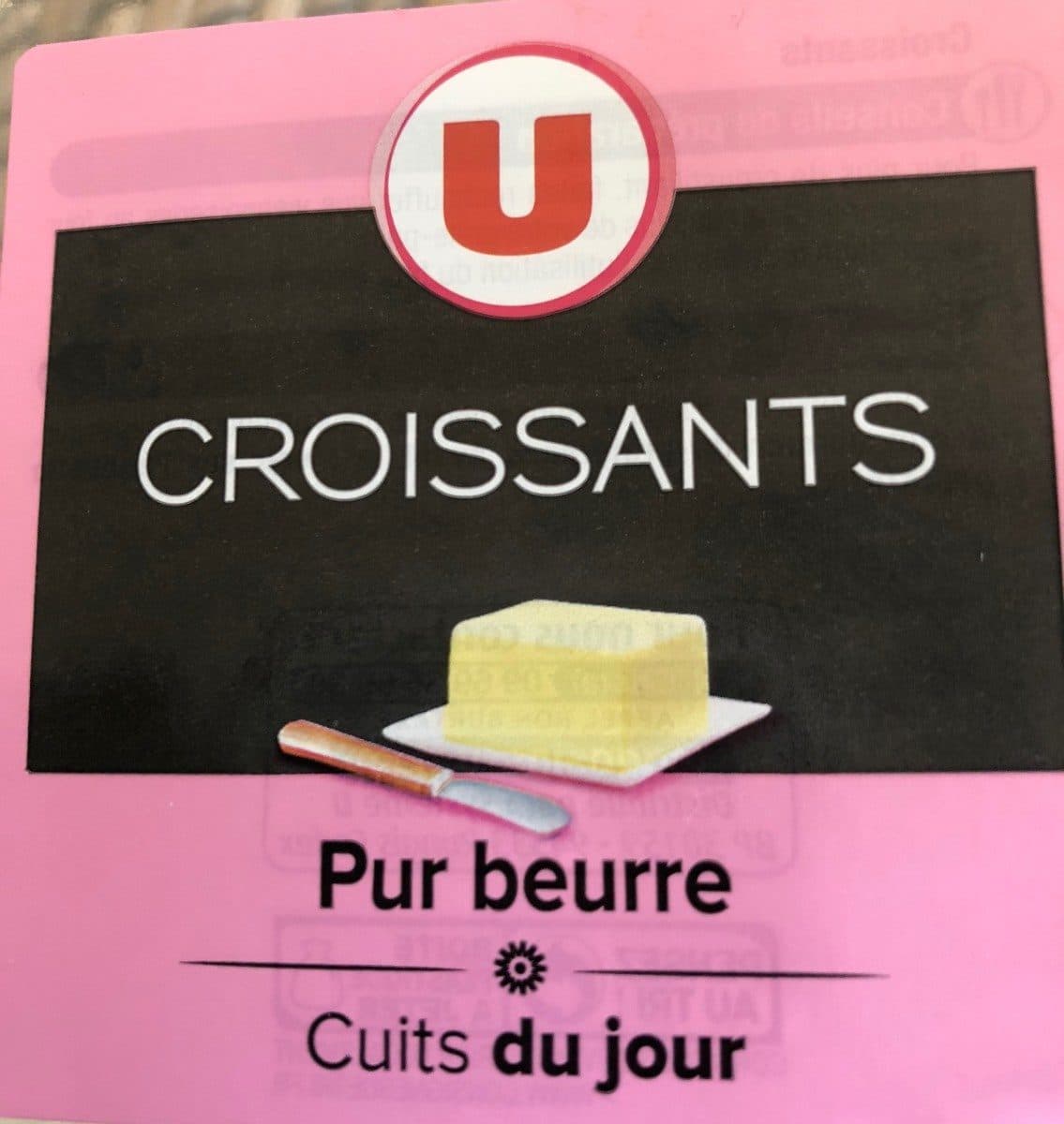 U Croissants pur beurre x 8 packshot
