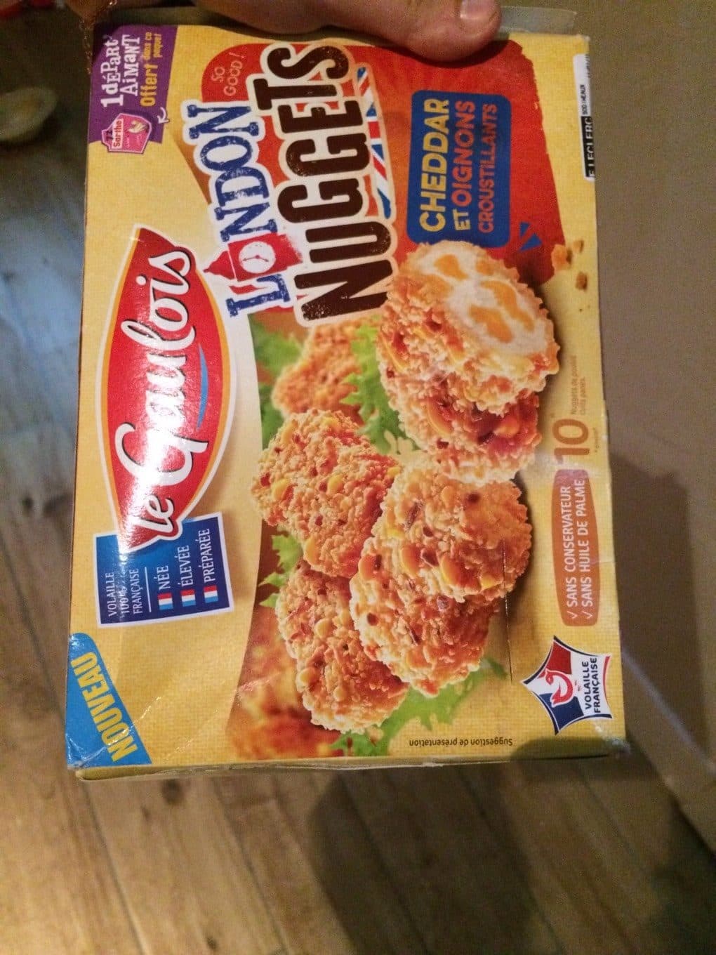 Le Gaulois Nuggets chedar oignons packshot