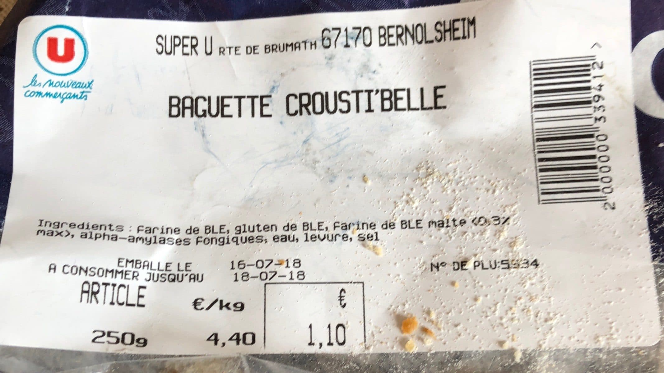 Open Food Facts Crousti'belle packshot