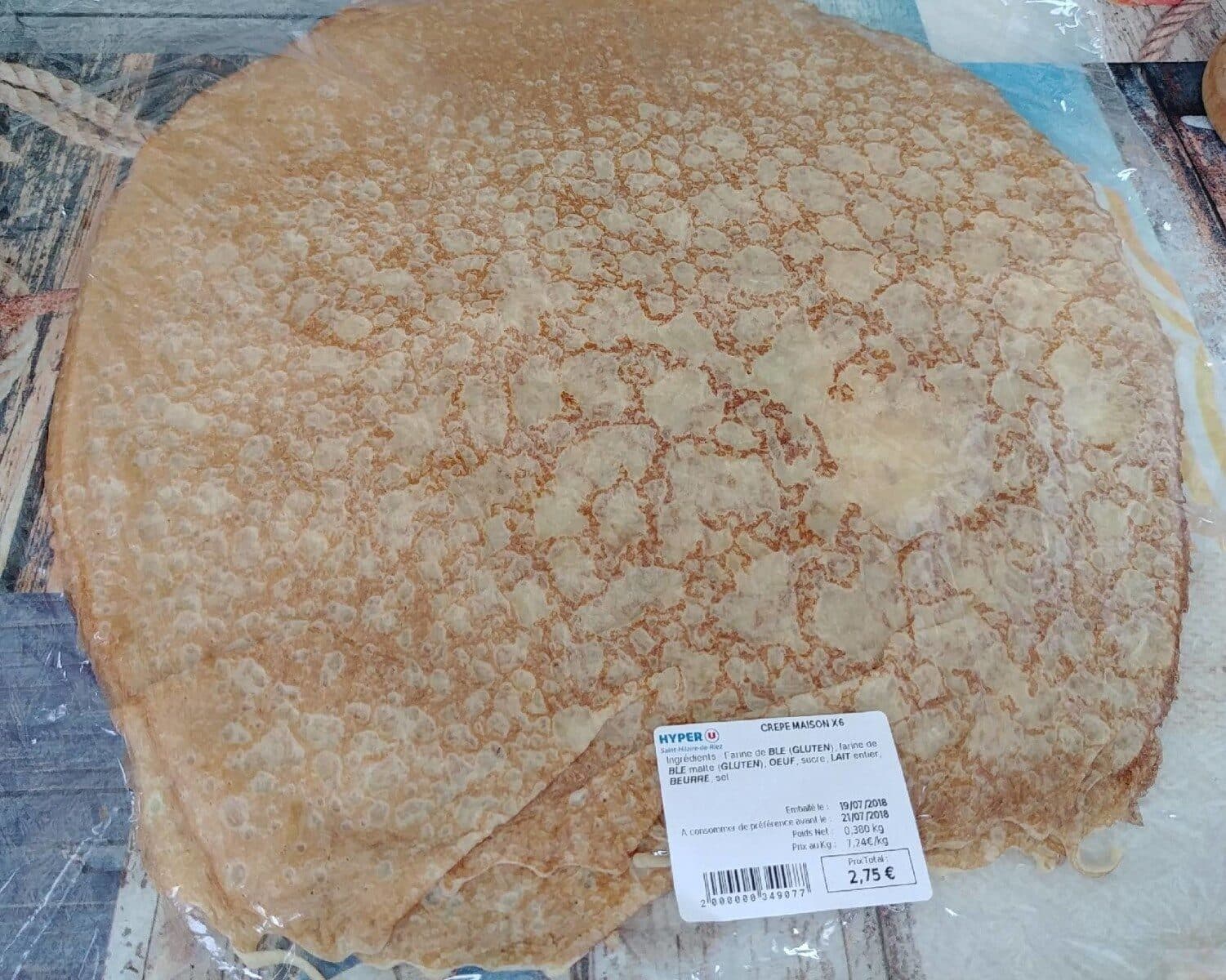 Open Food Facts Crêpe maison x6 packshot