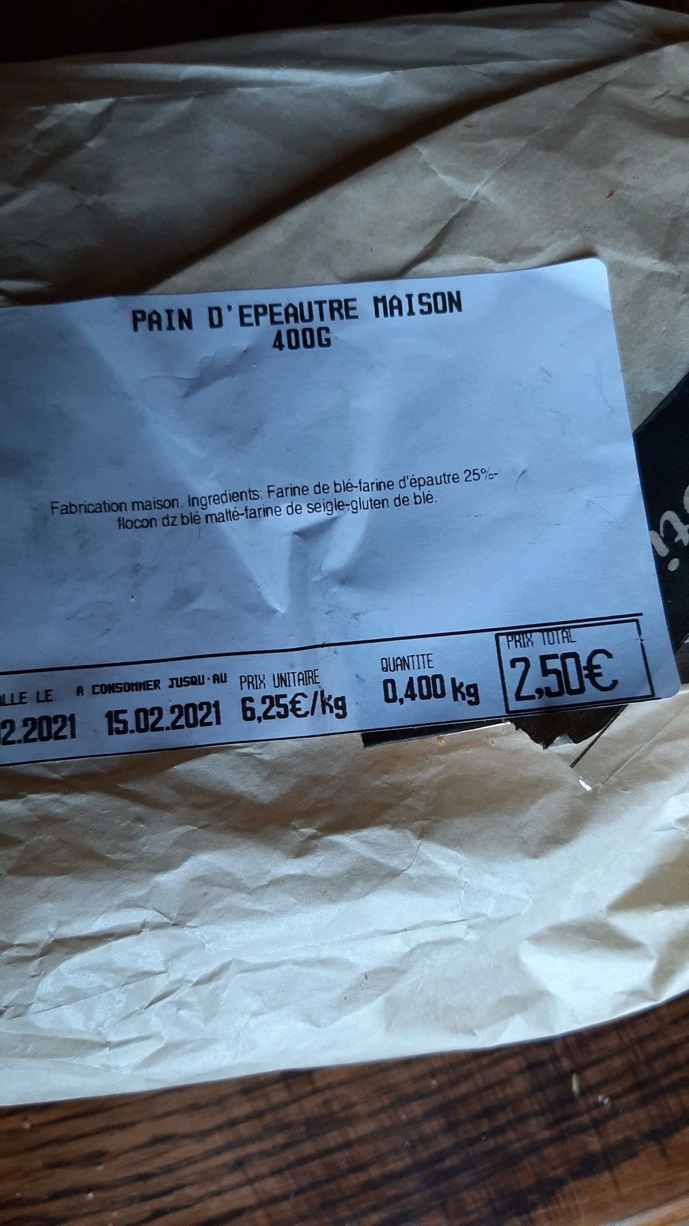 Super U Pain d'épeautre Maison packshot
