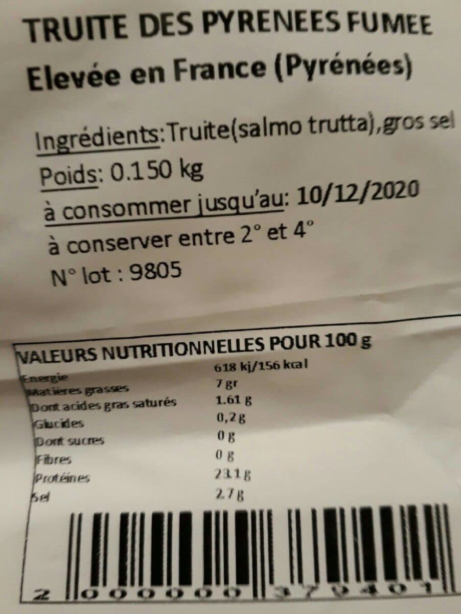 Open Food Facts Truite fumee packshot
