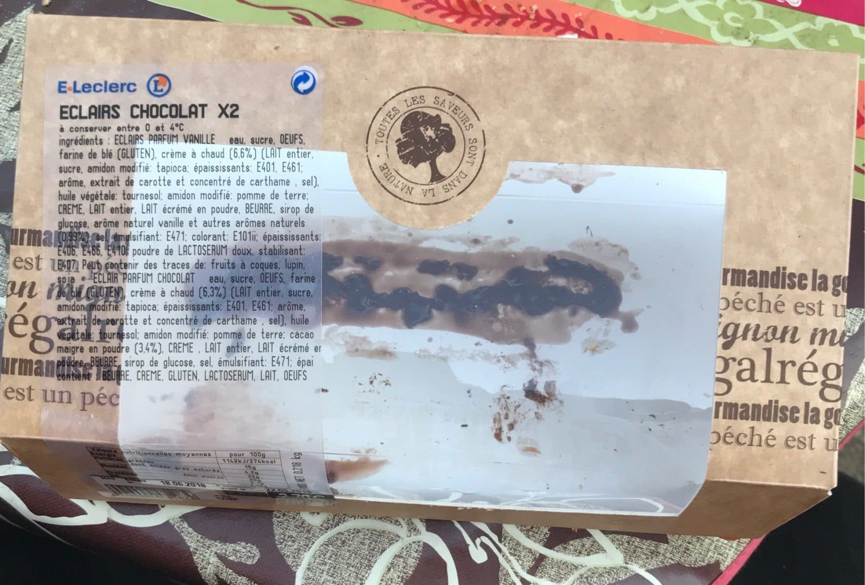 Leclerc Eclair chocolat X2 packshot