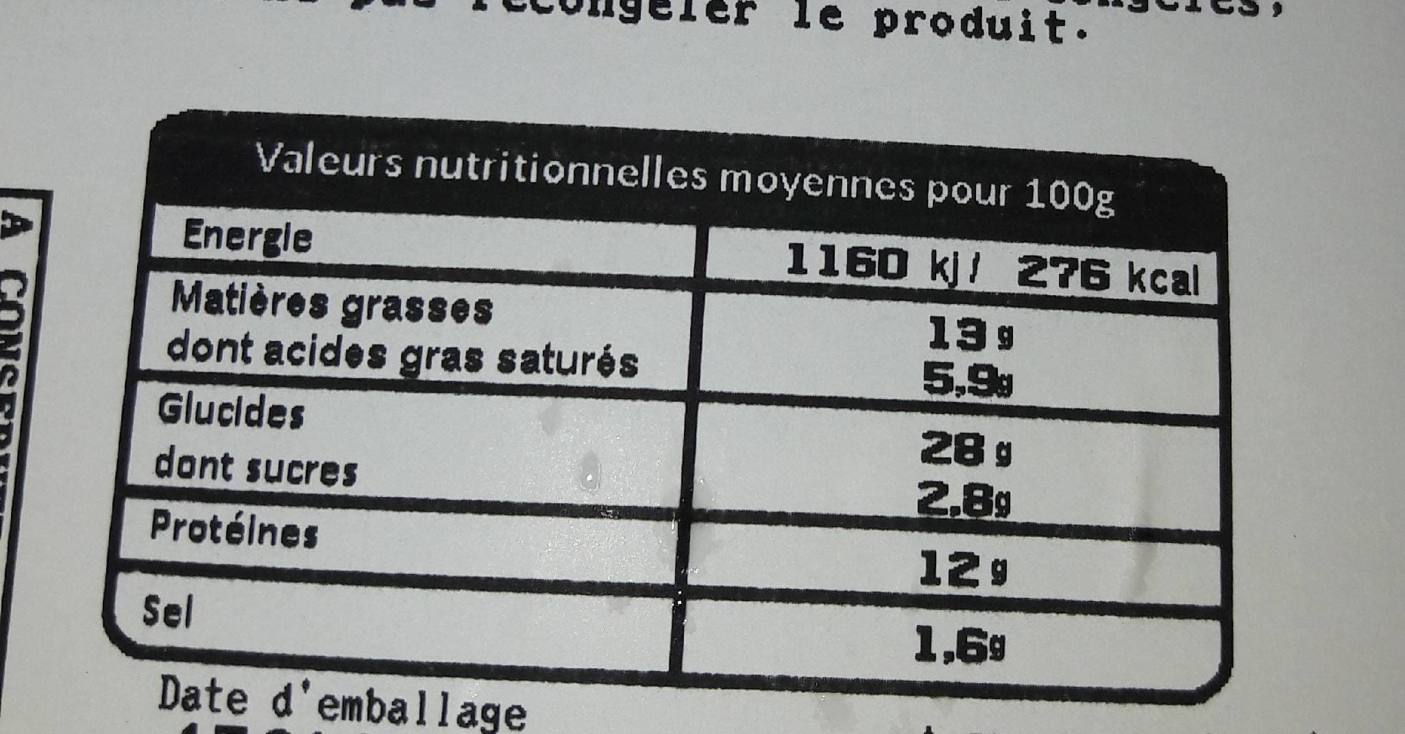 Leclerc Pizza tartiflette packshot