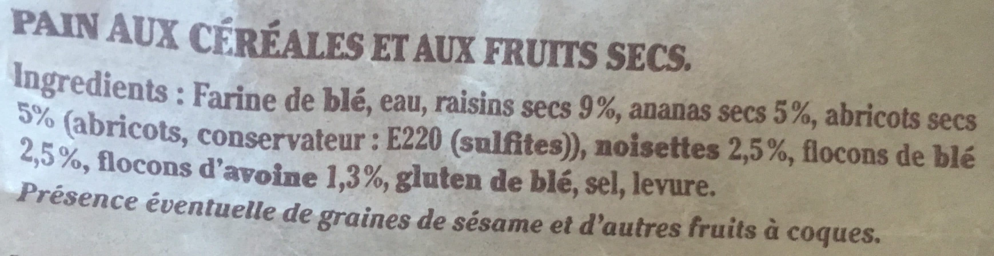 U Pain Pavé au muesli packshot