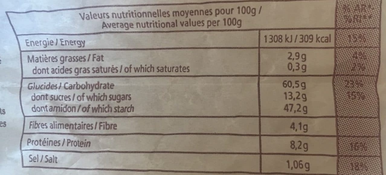 U Pain Pavé au muesli packshot