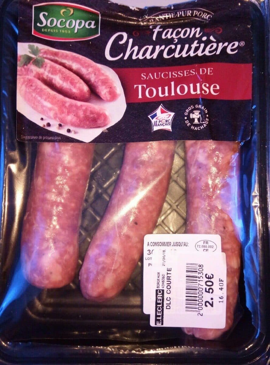 Socopa Saucisse de Toulouse façon charcutière packshot