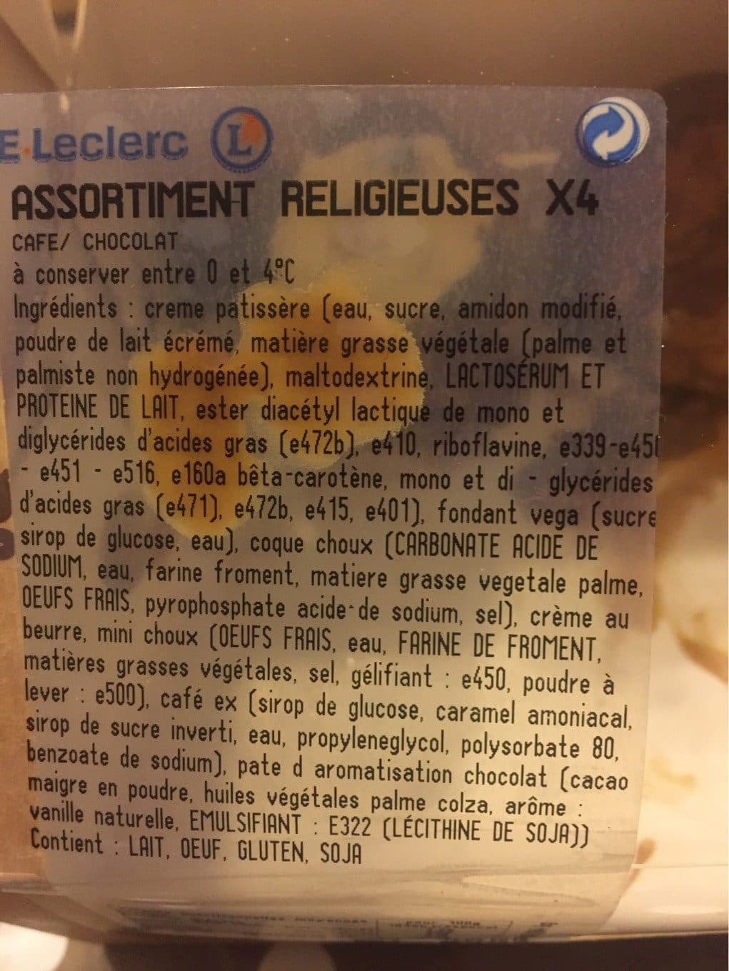 Leclerc Assortiment religieuses packshot