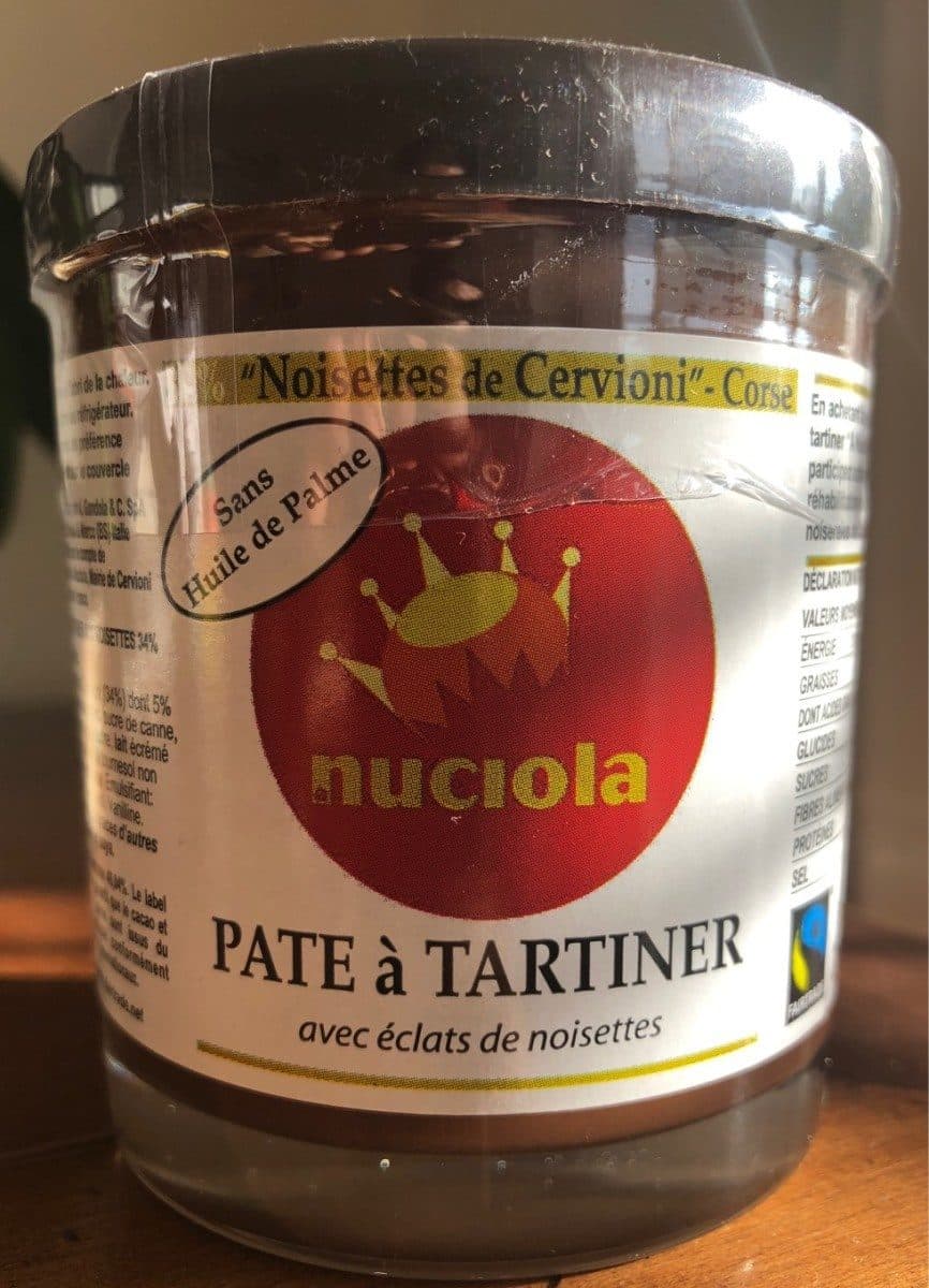 Open Food Facts NUCIOLA pate à Tartiner avec éclats de noisettes packshot