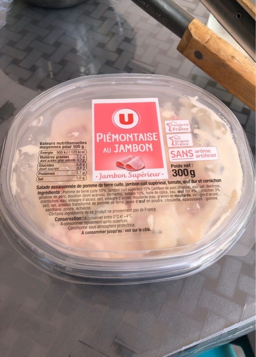 Open Food Facts Piemontaise au jambon packshot