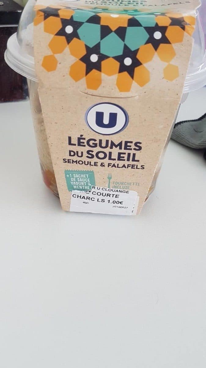 Open Food Facts Légumes du soleil semoule et falafels packshot