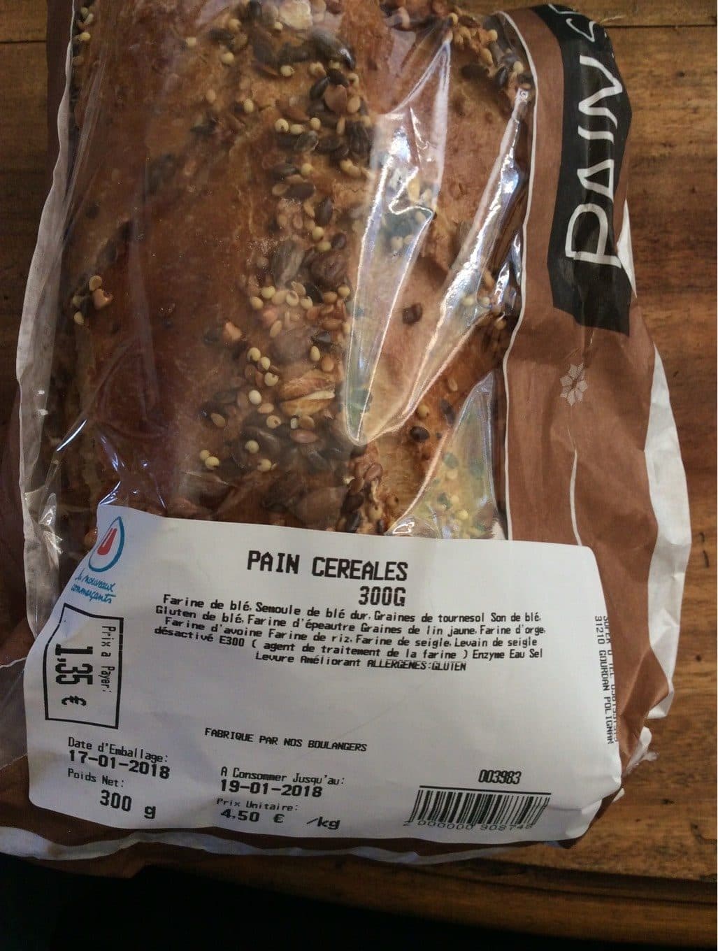 U Pain céréales packshot