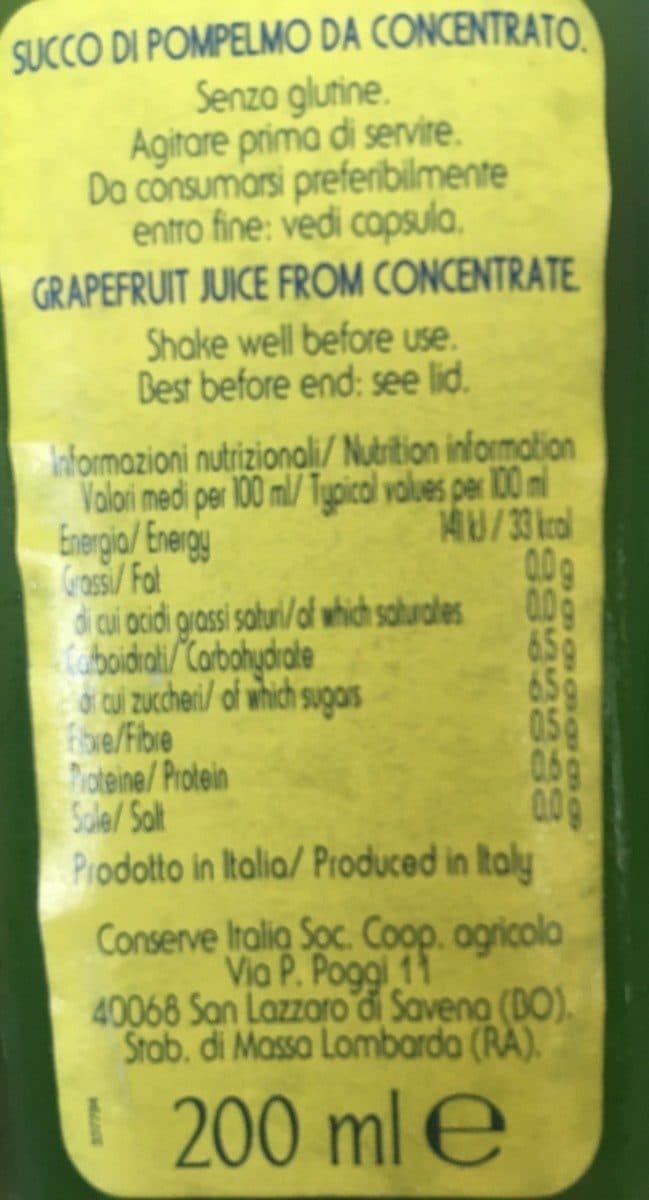 Open Food Facts Pamplemousse packshot