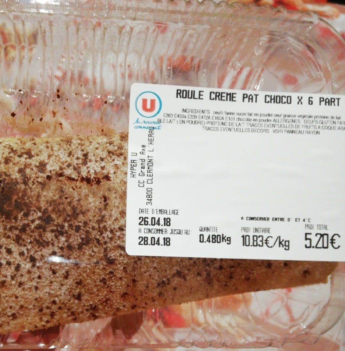 Open Food Facts Roulé chocolat packshot
