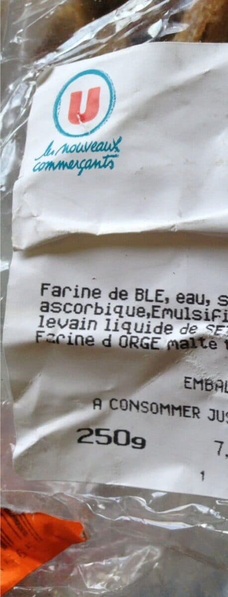 Super U Pain aux noix packshot