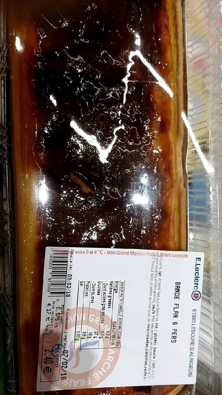 Leclerc Bande flan 6 oersonnes packshot