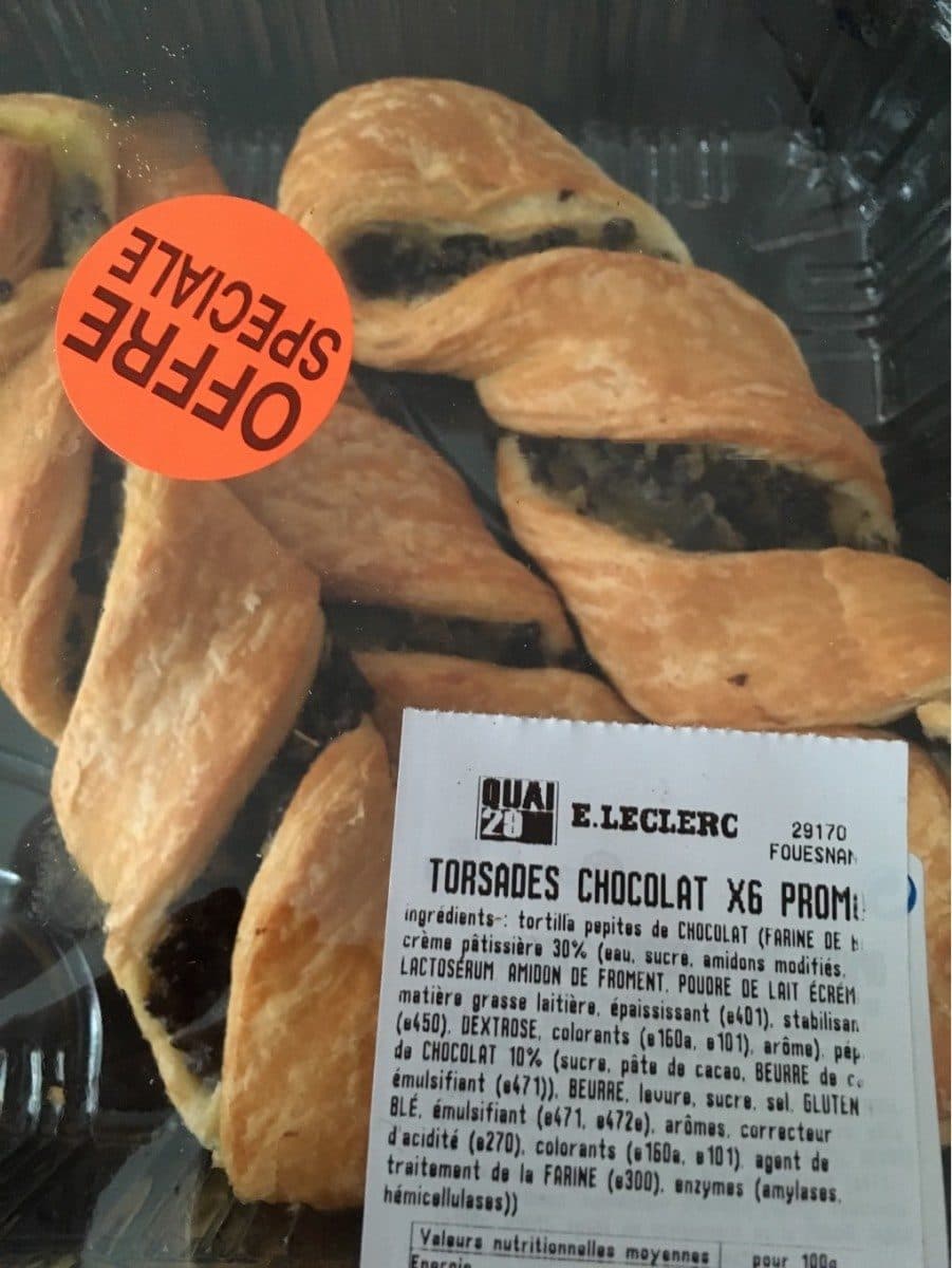 Leclerc Torsades chocolat packshot