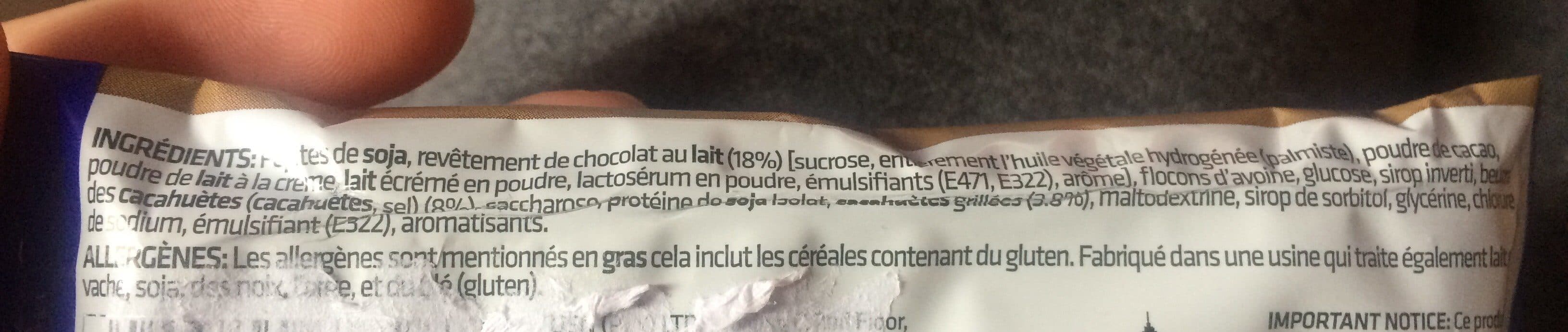 Open Food Facts Barre protein crunch choc packshot