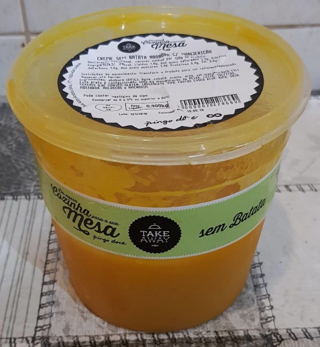 Pingo Doce Creme sem Batata Abóbora c/ Manjericão packshot