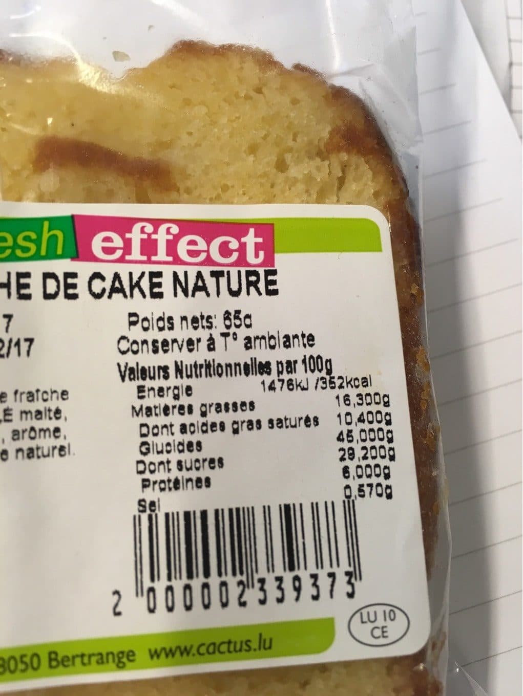 Cactus Tranche de cake nature packshot