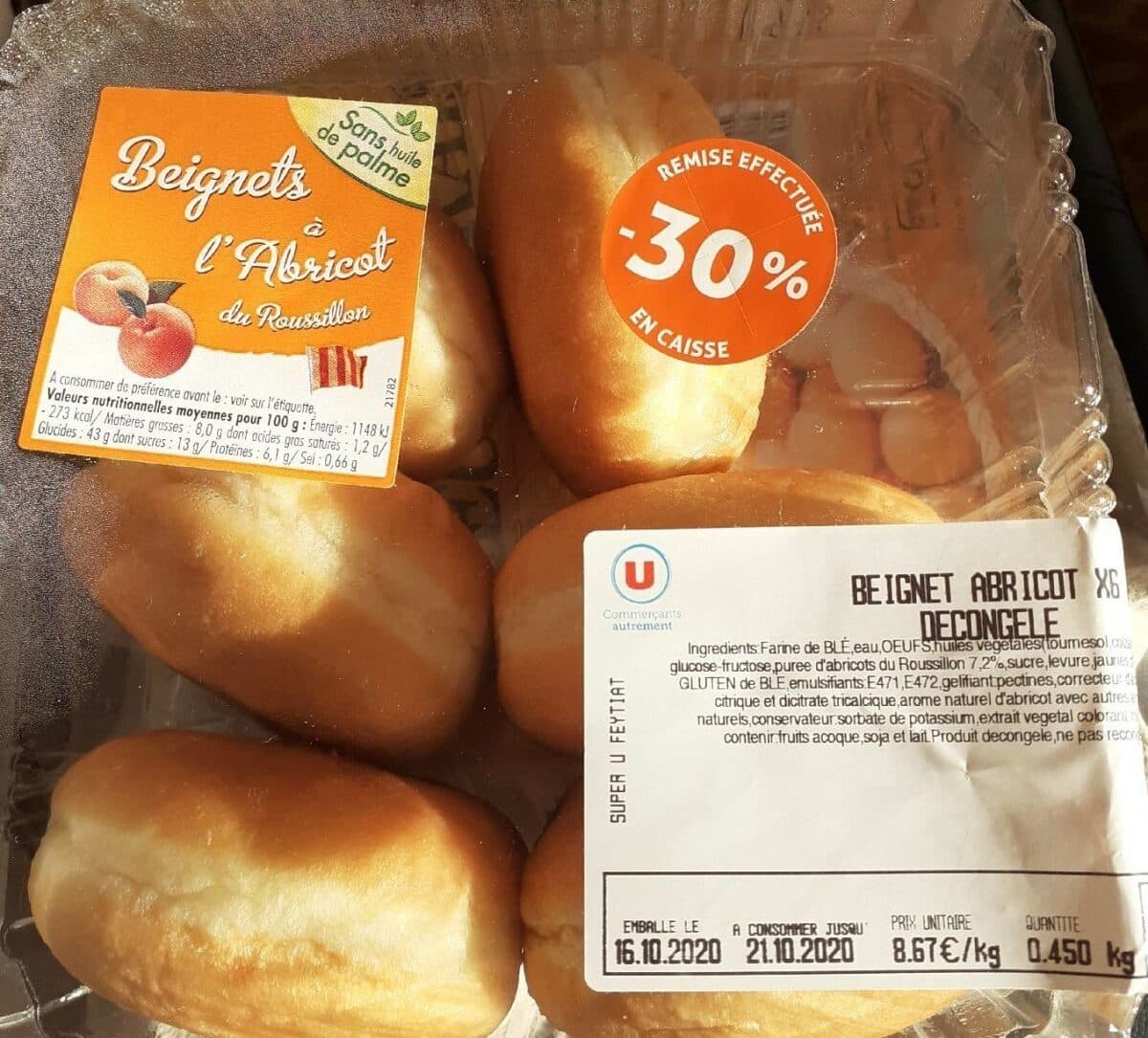 U Beignet a l'abricot packshot