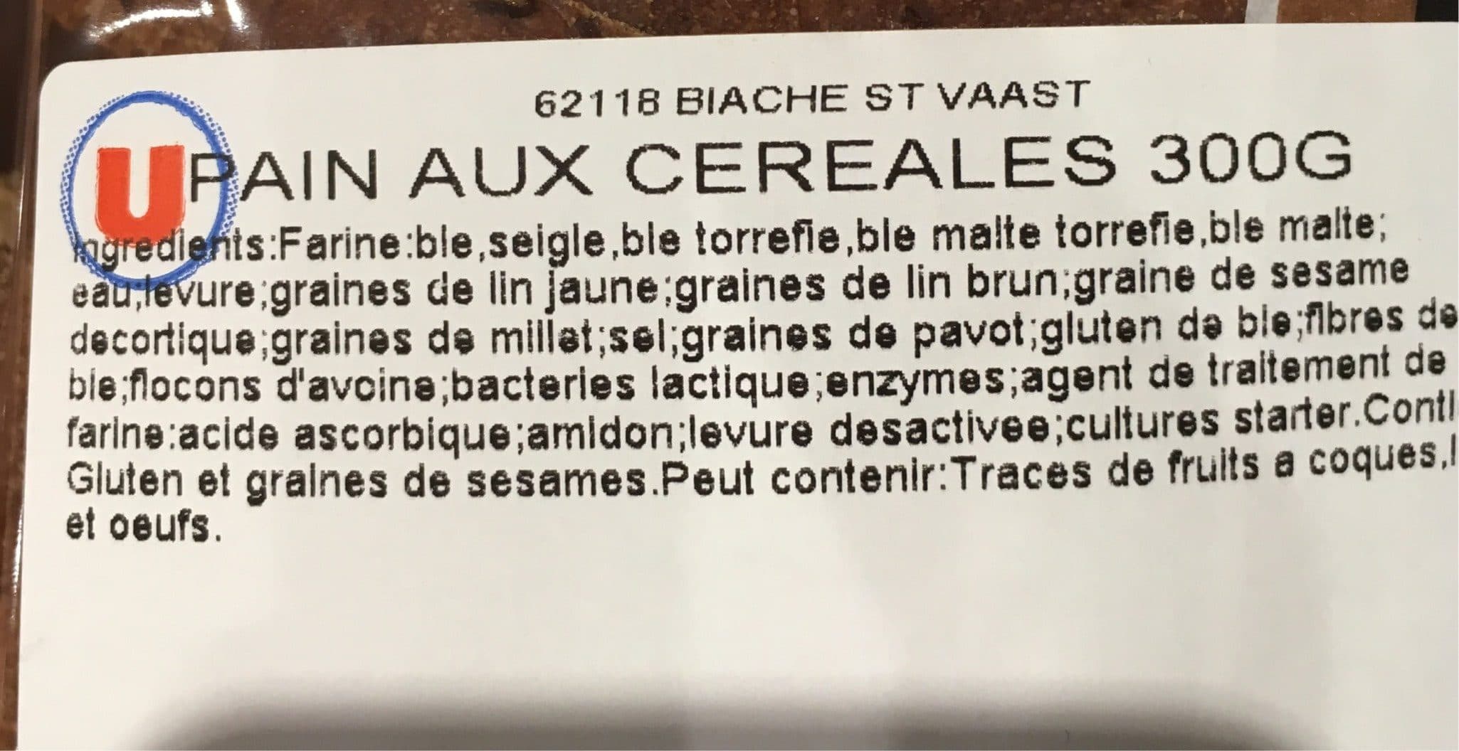 U Pain 6 céréales packshot