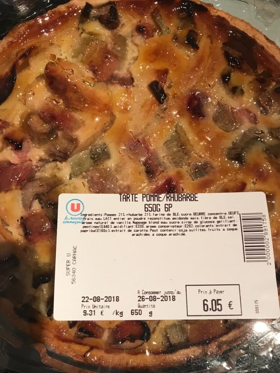 Open Food Facts Tarte pomme rhubarbe packshot