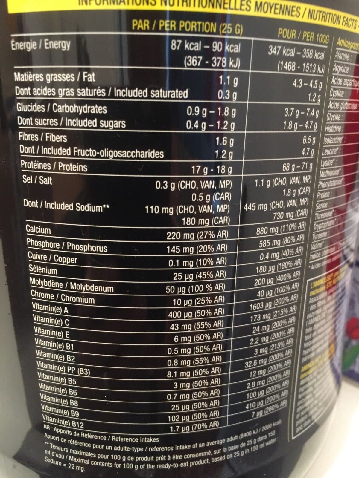 Open Food Facts Premium whey packshot
