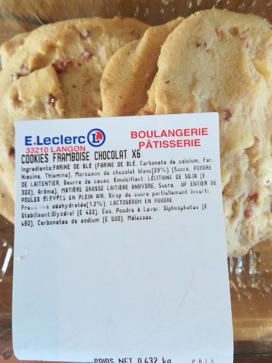 Open Food Facts Cookies framboises chocolat packshot