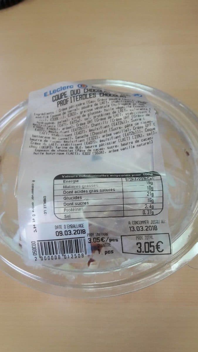 Open Food Facts Coupe duo packshot