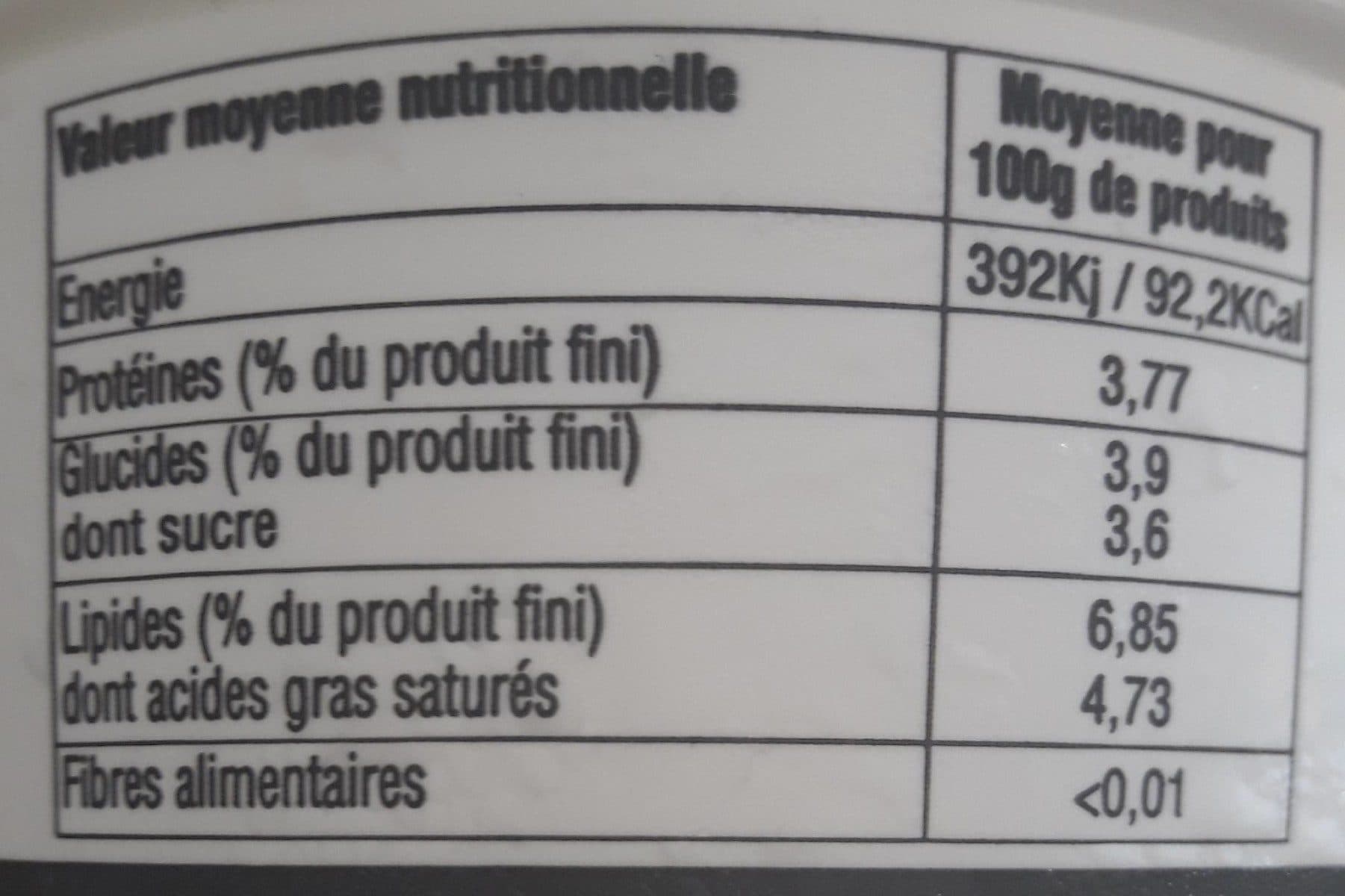 Open Food Facts Fromage blanc packshot