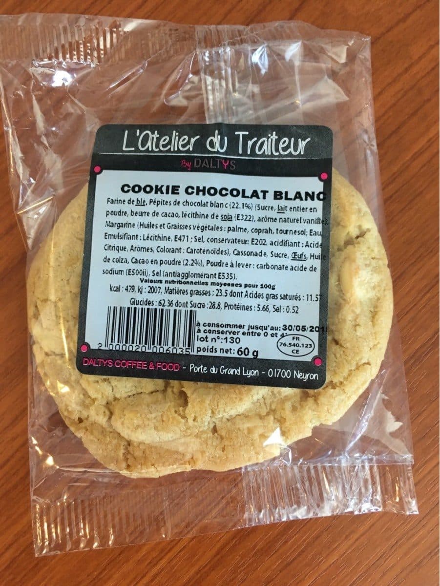 Open Food Facts Cookie chocolat blanc packshot