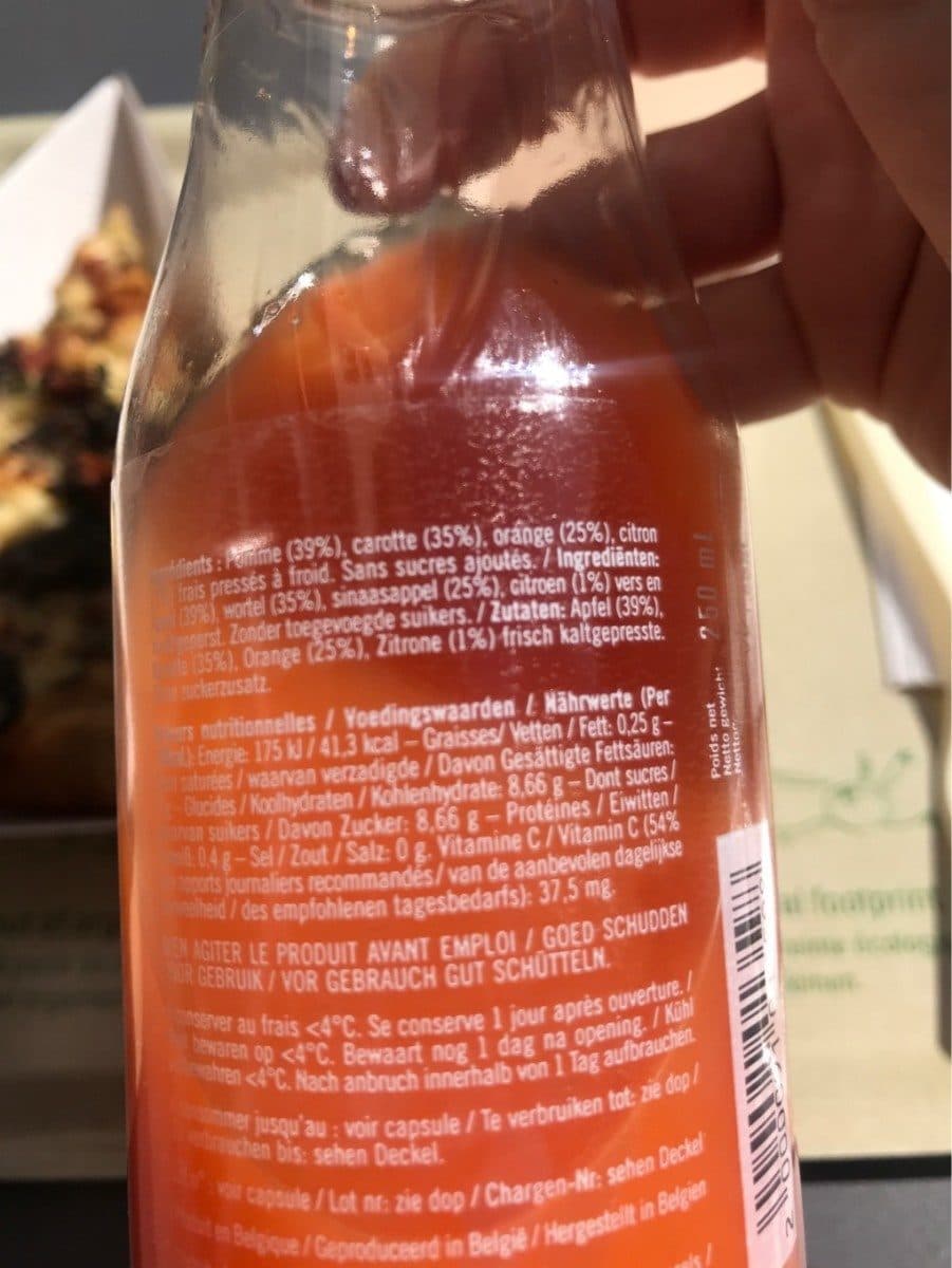 Ekki Fresh Juice Carotte Pomme Orange packshot