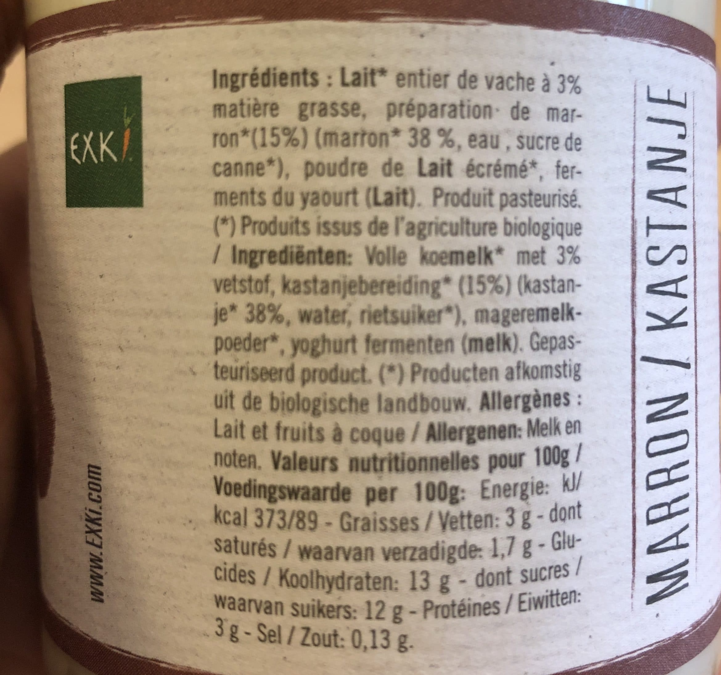 Exki Yaourt BIO packshot