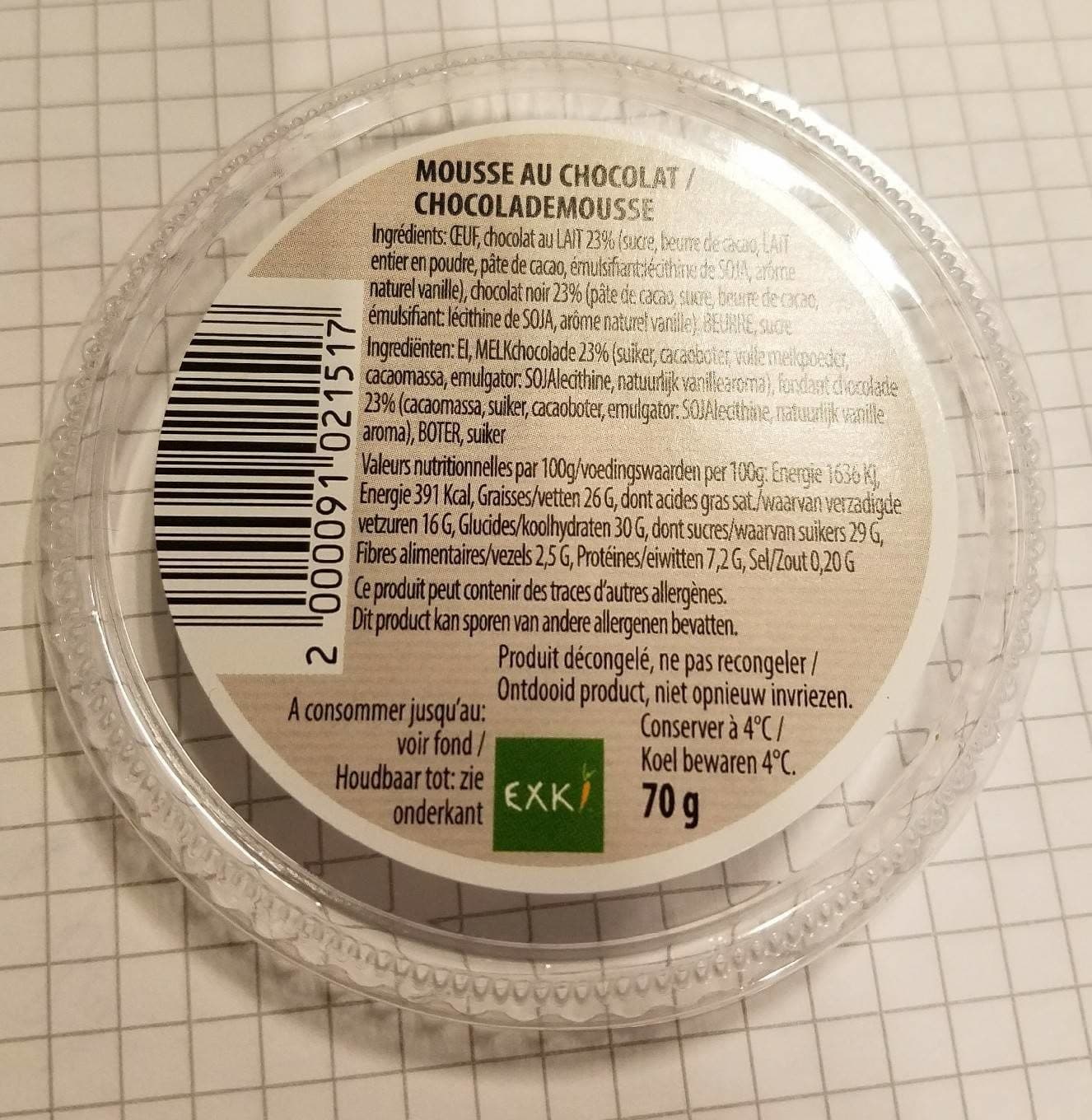 exki Mousse au chocolat packshot