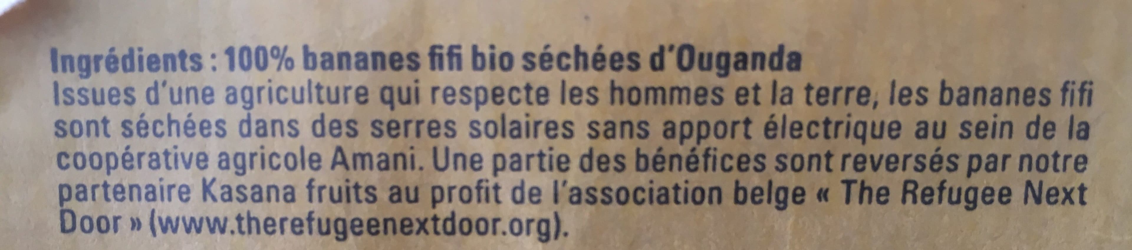 Open Food Facts Fruits seches d'Ouganda - Banane Fifi packshot