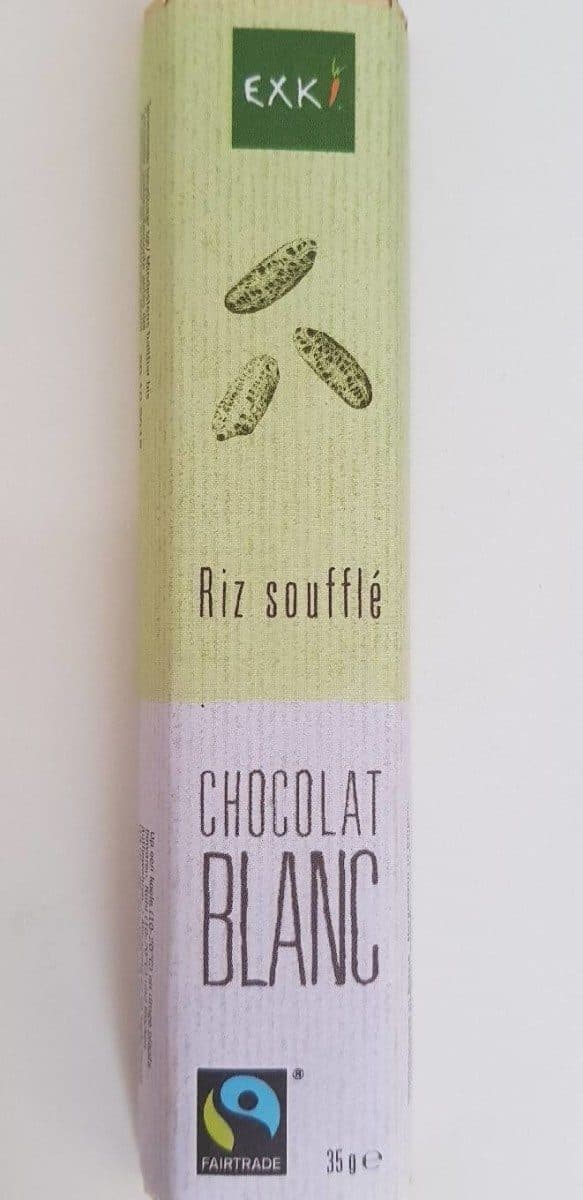 Exki Chocolat blanc riz soufflé packshot