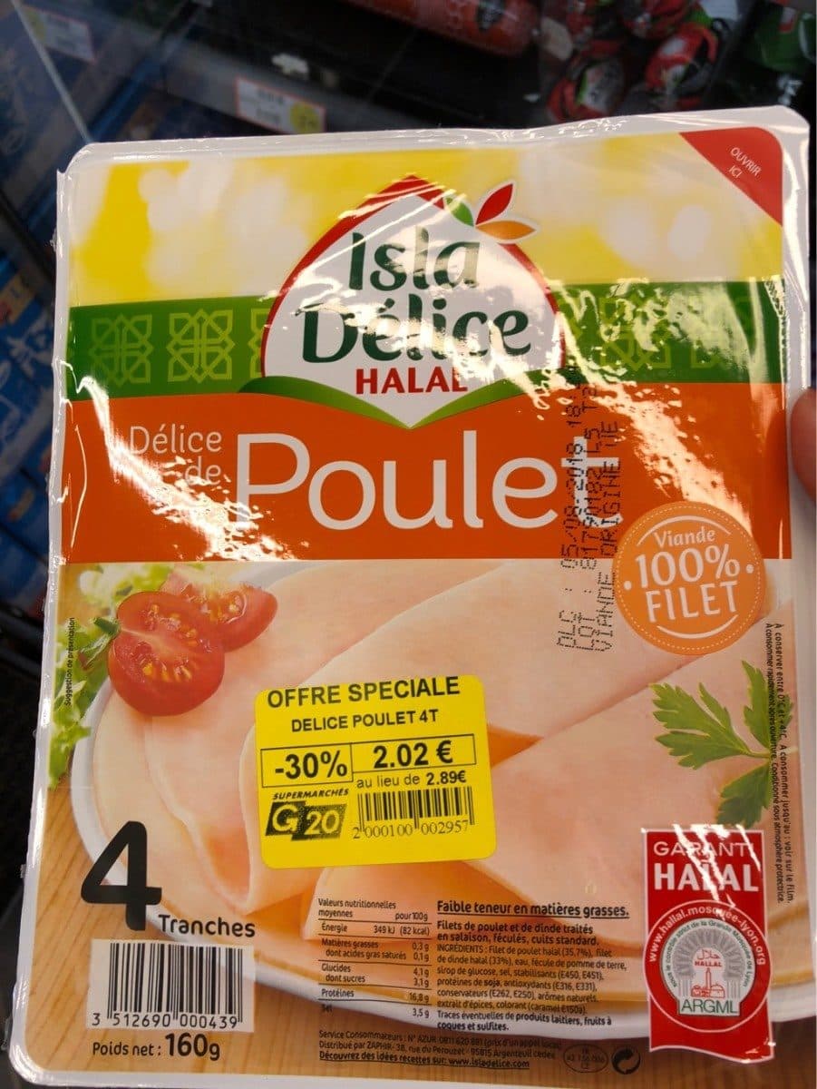 Open Food Facts Delice de poulet packshot