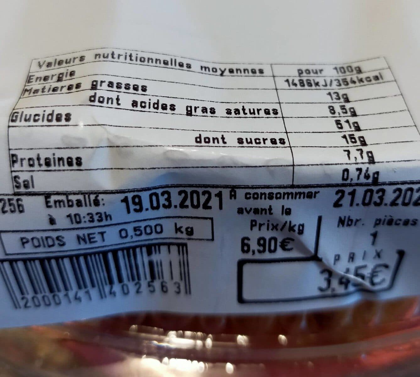 Open Food Facts pogne 500g packshot